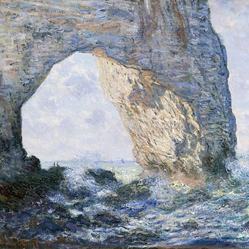 Monet, "The Manneporte near Etretat" Monet, "The Manneporte near Etretat"