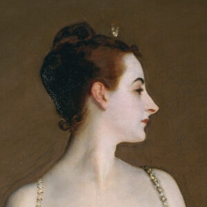 Sargetn, Madame X, detail of her head