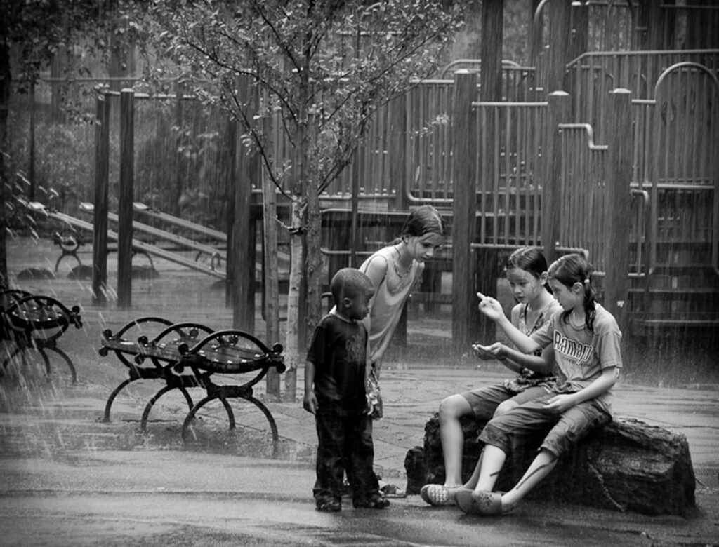 Photo by Adam Isler, Conversation in the Rain