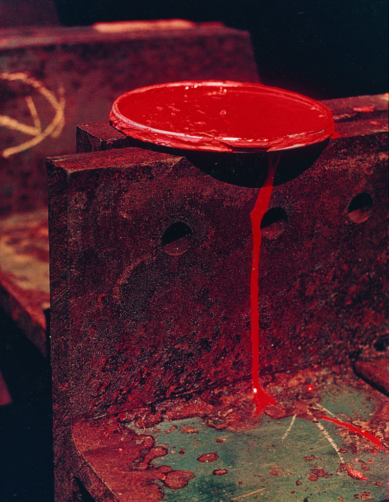 Photo by David Bernstein, Red Paint Lid